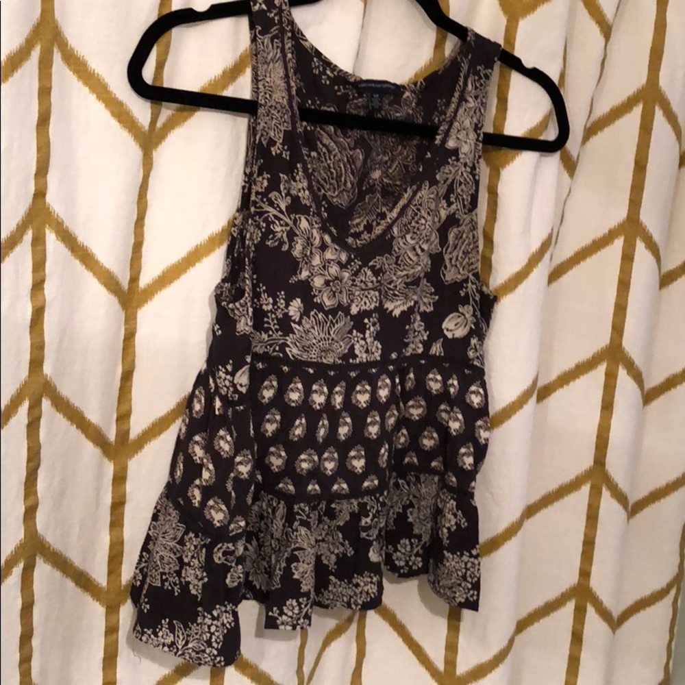 American Eagle AE flower print tank top small